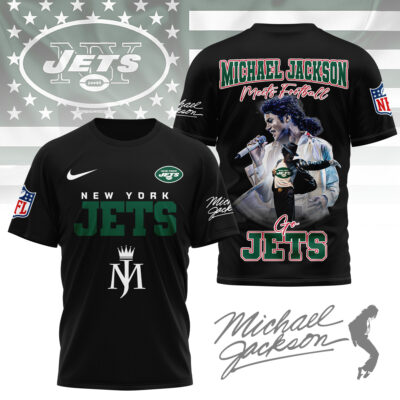 Alternative view of New York Jets | Premium NFL Michael Jackson Fan 3D Shirt NY