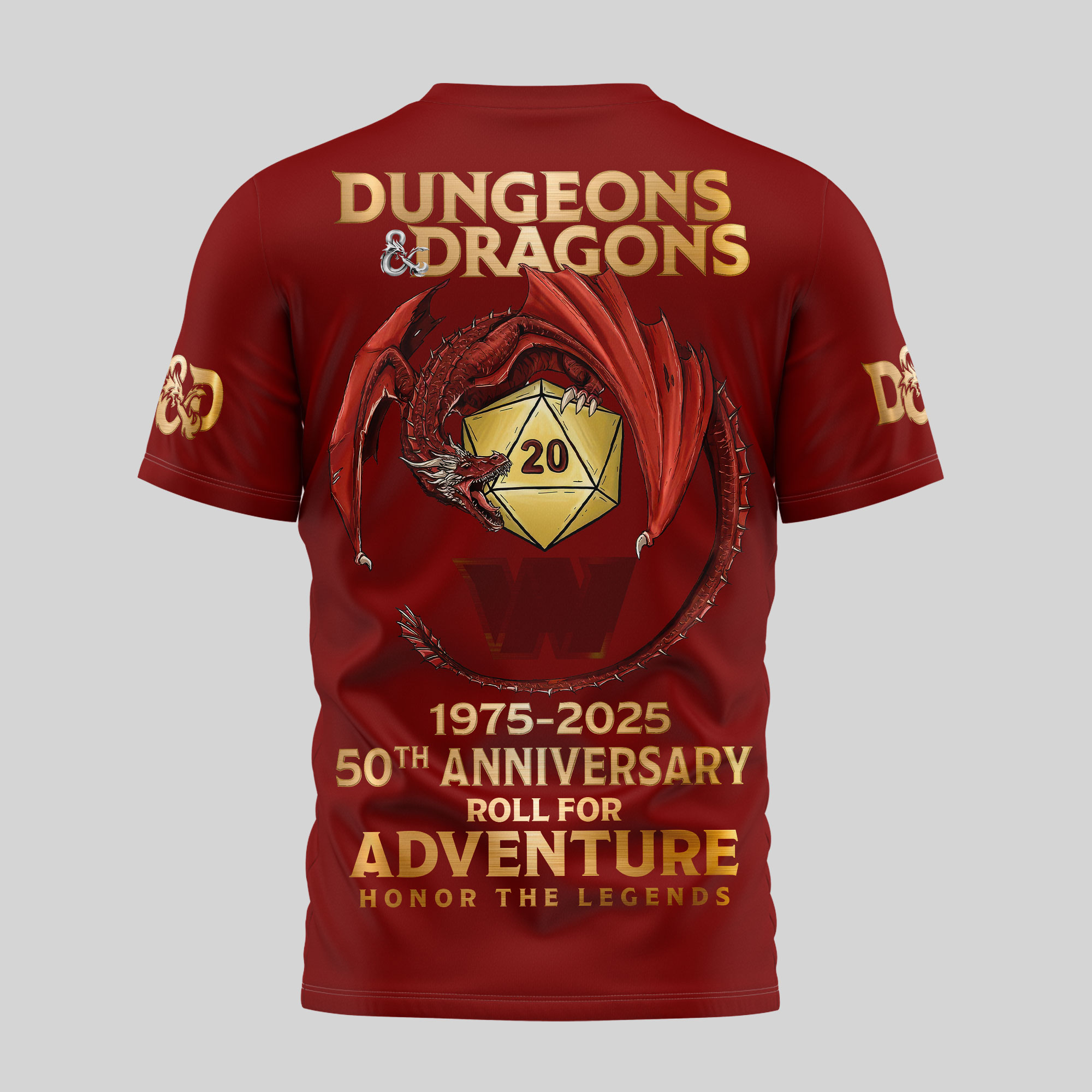 Washington Commanders | Premium NFL Dungeons And Dragons 50th Anniversary Shirt TD - Image 4