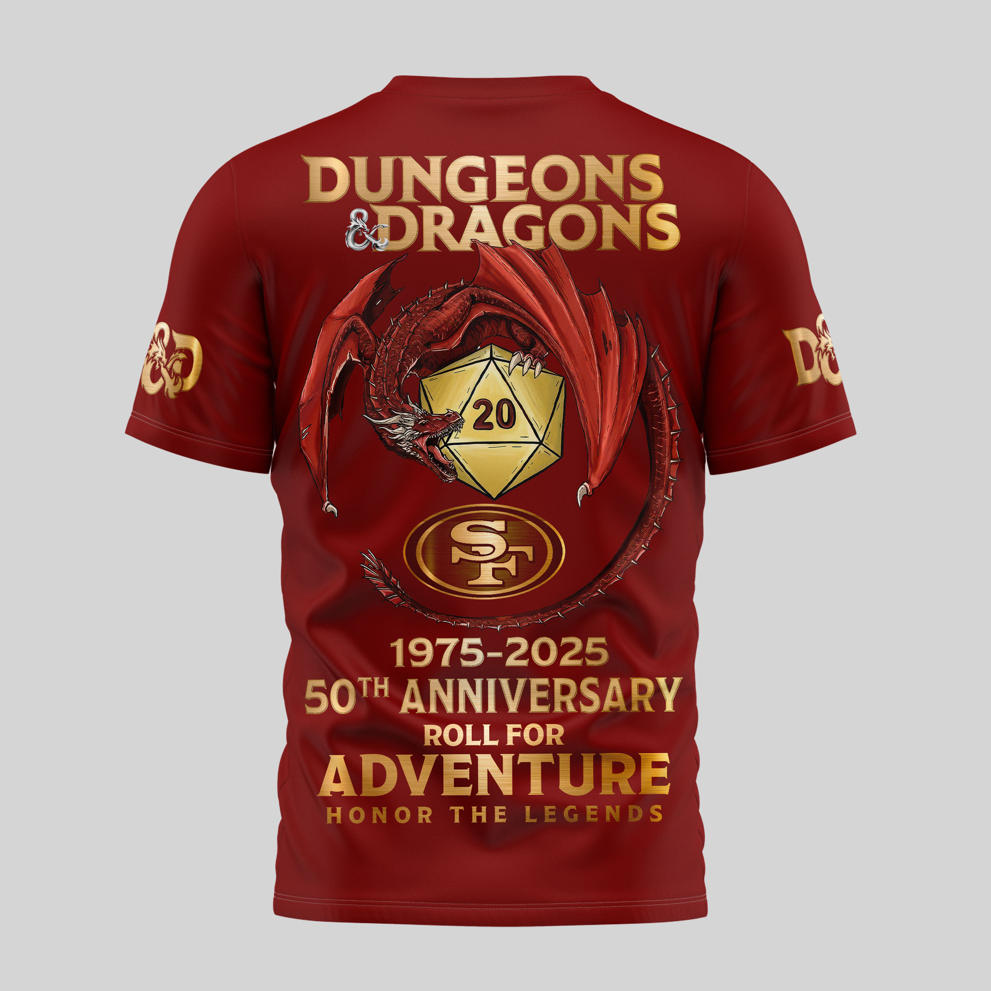San Francisco 49ers | Premium NFL Dungeons And Dragons 50th Anniversary Shirt TD - Image 4