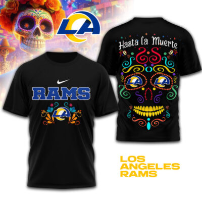 Los Angeles Rams | Premium NFL Day of the Dead 3D Shirt TD