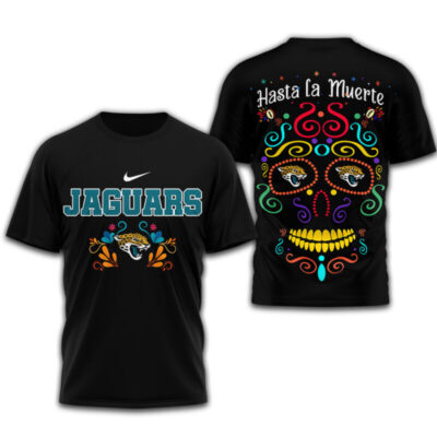 Alternative view of Jacksonville Jaguars | Premium NFL Day of the Dead 3D Shirt TD