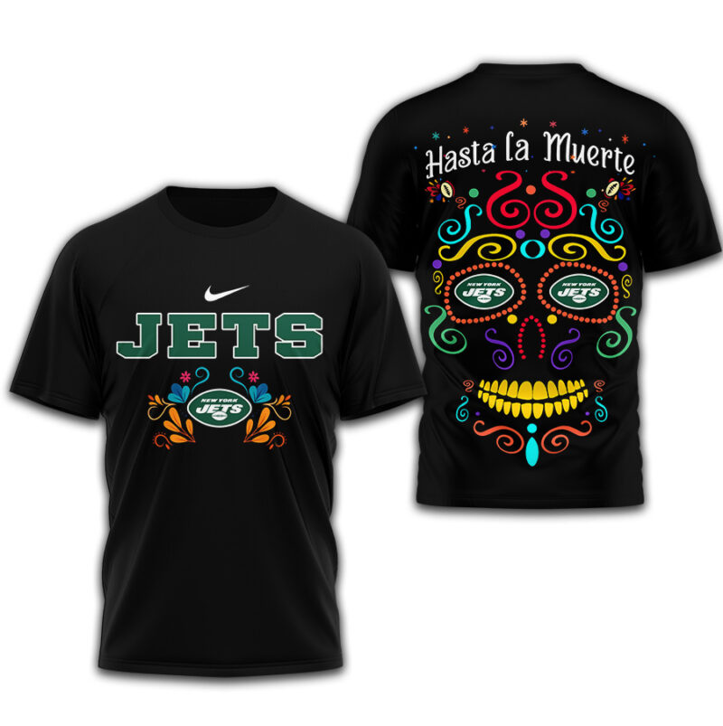 New York Jets | Premium NFL Day of the Dead 3D Shirt TD - Image 2
