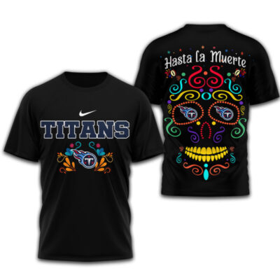 Alternative view of Tennessee Titans | Premium NFL Day of the Dead 3D Shirt TD