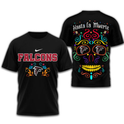 Alternative view of Atlanta Falcons | Premium NFL Day of the Dead 3D Shirt TD
