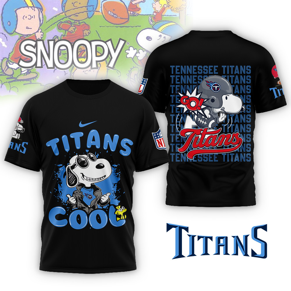 Tennessee Titans | Premium NFL Snoopy Cool Shirt NP - Image 3