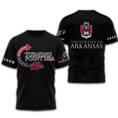 Alternative view of Arkansas Razorbacks | Premium NCAA Freedom 3D Shirt TD