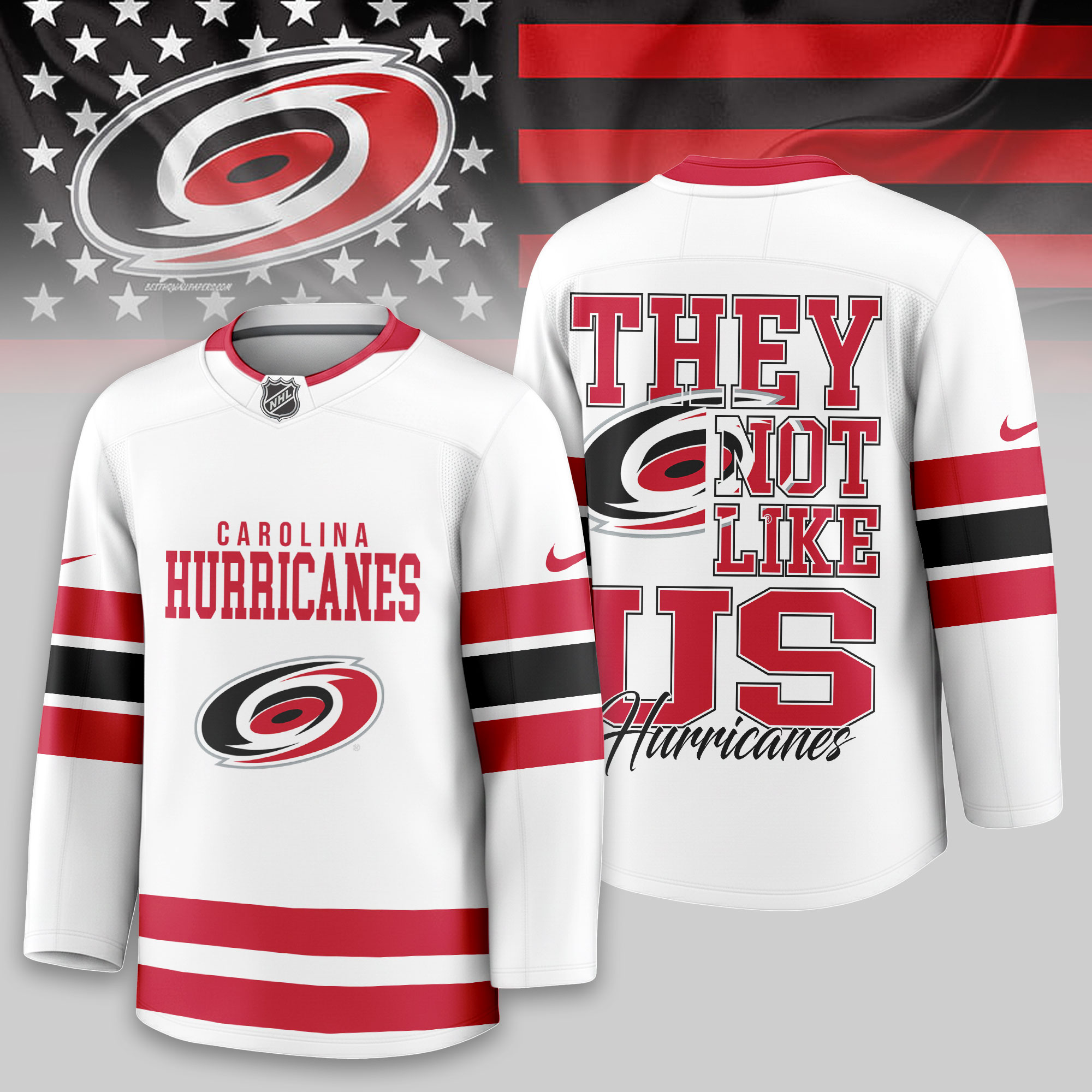 Carolina Hurricanes | Premium NHL They Not Like Us Hockey Jersey