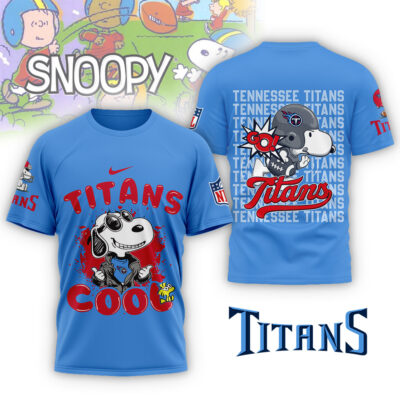 Alternative view of Tennessee Titans | Premium NFL Snoopy Cool Shirt NP