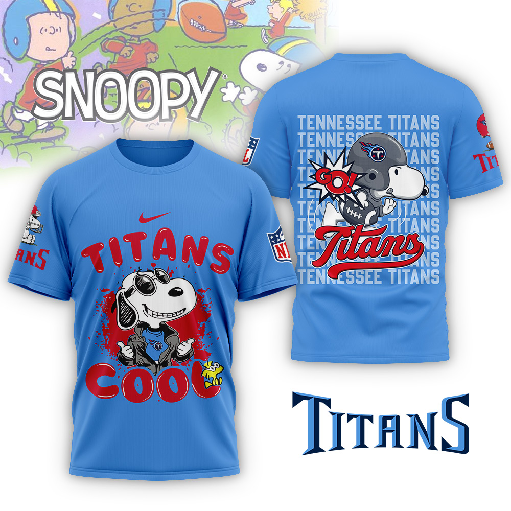 Tennessee Titans | Premium NFL Snoopy Cool Shirt NP - Image 2