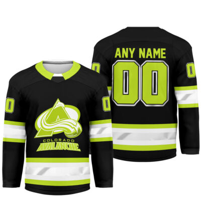 Alternative view of Colorado Avalanche | Premium NHL Hi-Vis Hockey Spirit Custom Name and Number Jersey