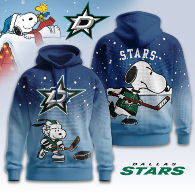 Dallas Stars | Premium NHL Snoopy Hockey 3D Waffle Hoodie TD