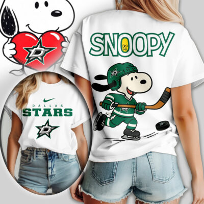Dallas Stars | Premium NHL Snoopy Hockey Women Shirt