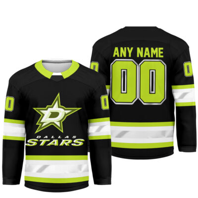 Alternative view of Dallas Stars | Premium NHL Hi-Vis Hockey Spirit Custom Name and Number Jersey