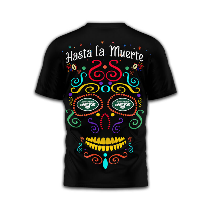 New York Jets | Premium NFL Day of the Dead 3D Shirt TD - Image 4