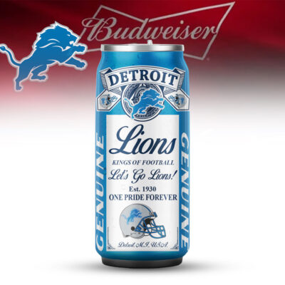 Detroit Lions | Premium NFL Budweiser Can Tumbler