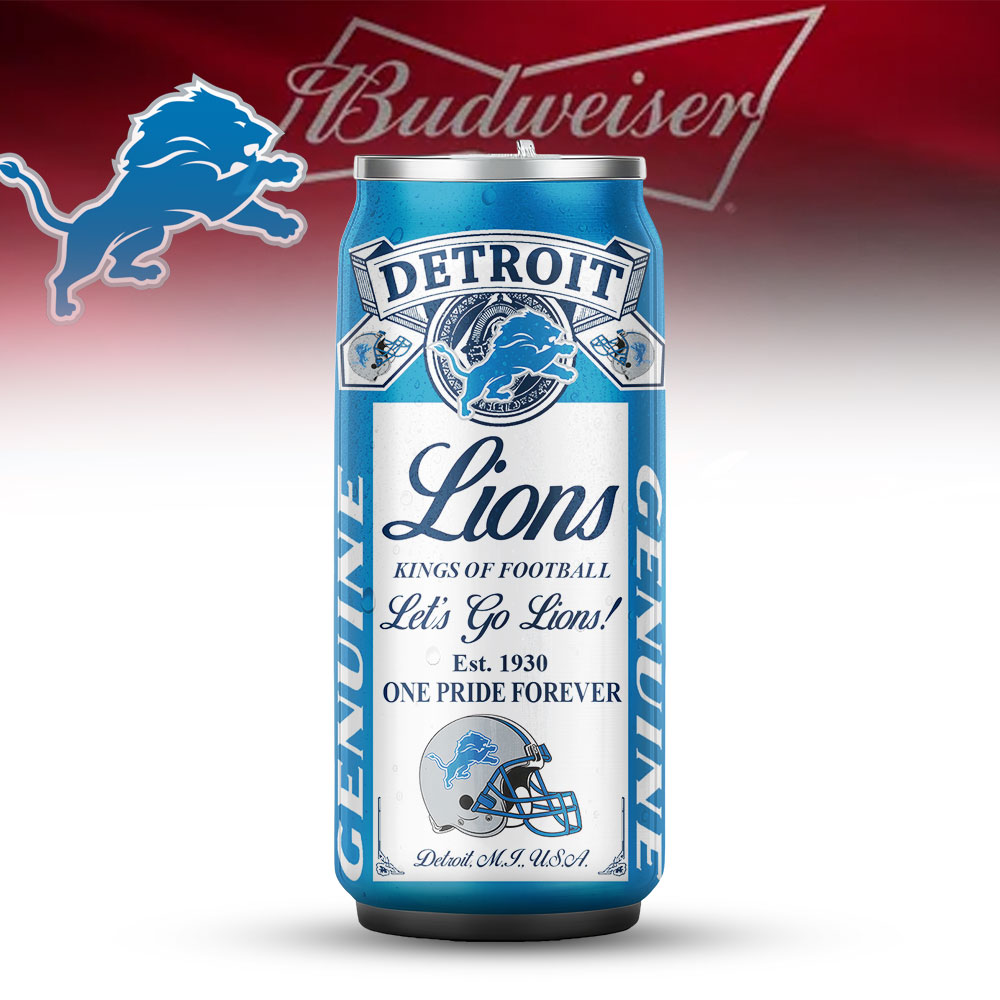 Detroit Lions | Premium NFL Budweiser Can Tumbler