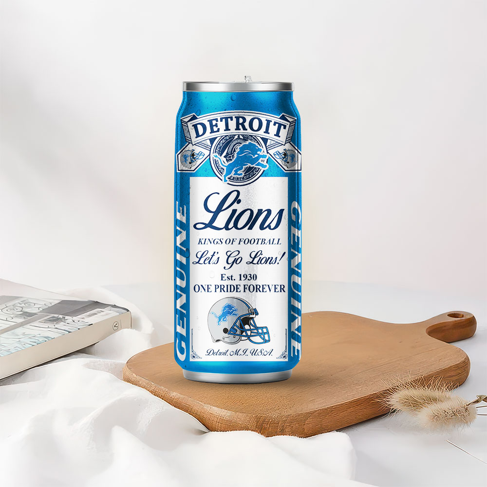 Detroit Lions | Premium NFL Budweiser Can Tumbler - Image 3