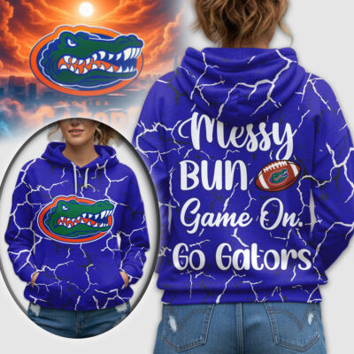 Florida Gators | Premium NCAA Messy Bun Game On 3D Hoodie