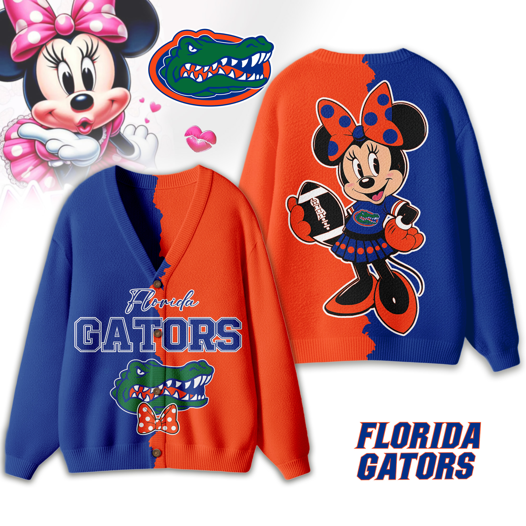 Florida Gators | Premium NCAA Minnie Mouse Cardigan