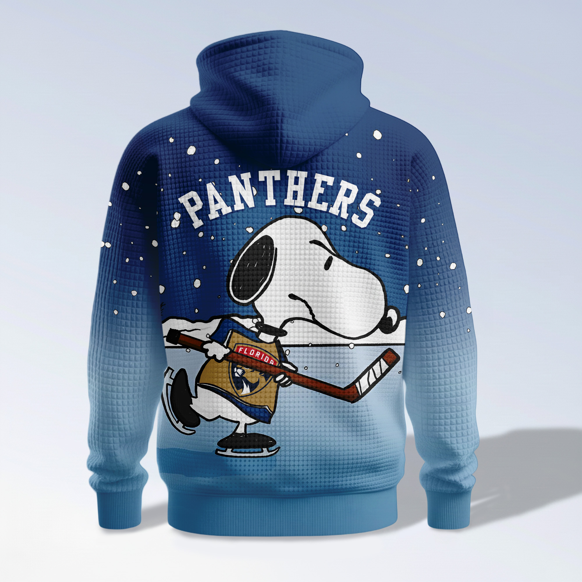 Florida Panthers | Premium NHL Snoopy Hockey 3D Waffle Hoodie TD - Image 3