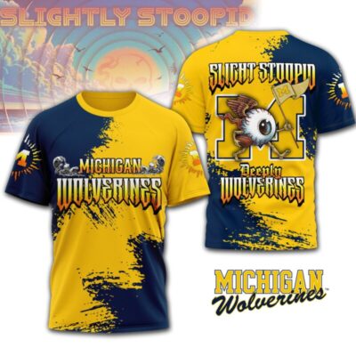 Michigan Wolverines | Premium NCAA Slightly Stoopid 3D T-shirt
