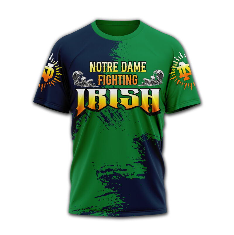 Notre Dame Fighting Irish | Premium NCAA Slightly Stoopid 3D T-shirt - Image 2