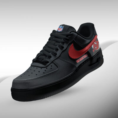 Alternative view of New Jersey Devils | Premium NHL Teams Black AF1 Shoes