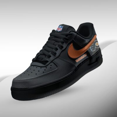Alternative view of Philadelphia Flyers | Premium NHL Teams Black AF1 Shoes