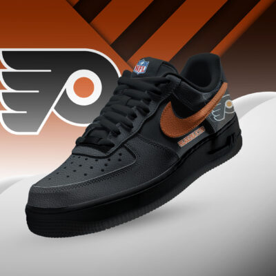 Philadelphia Flyers | Premium NHL Teams Black AF1 Shoes