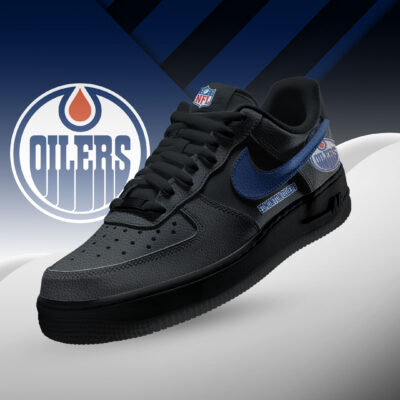 Edmonton Oilers | Premium NHL Teams Black AF1 Shoes