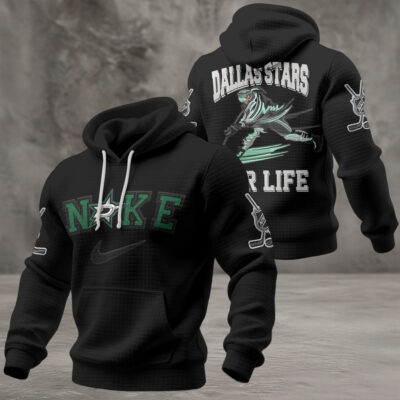 Alternative view of Dallas Stars | Premium NHL For Life Waffle Hoodie