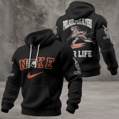 Alternative view of Philadelphia Flyers | Premium NHL For Life Waffle Hoodie