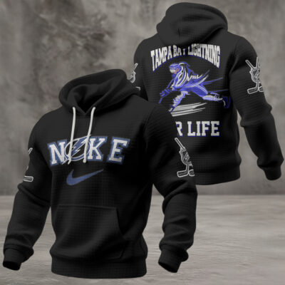 Alternative view of Tampa Bay Lightning | Premium NHL For Life Waffle Hoodie