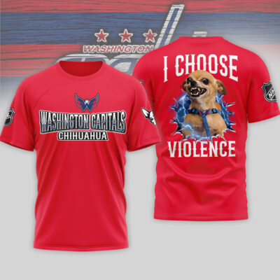 Washington Capitals | Premium NHL Chihuahua Violent 3D T-Shirt