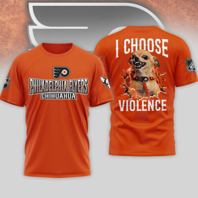 Philadelphia Flyers | Premium NHL Chihuahua Violent 3D T-Shirt