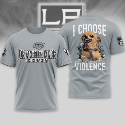 Los Angeles Kings | Premium NHL Chihuahua Violent 3D T-Shirt