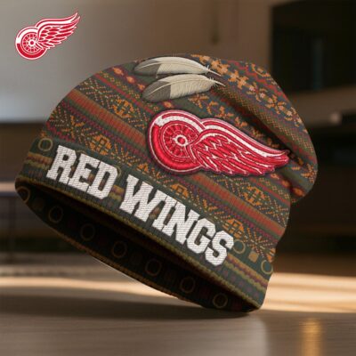 Detroit Red Wings | Premium NHL Feathered Beanie Hat