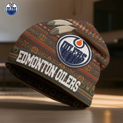 Edmonton Oilers | Premium NHL Feathered Beanie Hat