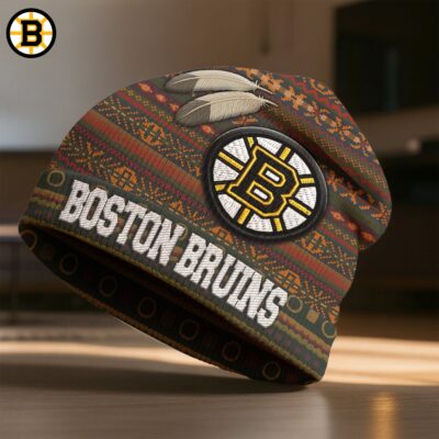 Boston Bruins | Premium NHL Feathered Beanie Hat