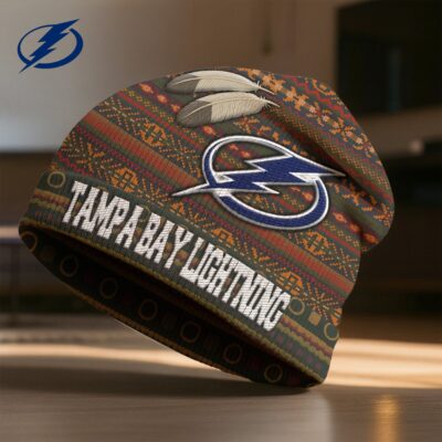 Tampa Bay Lightning | Premium NHL Feathered Beanie Hat