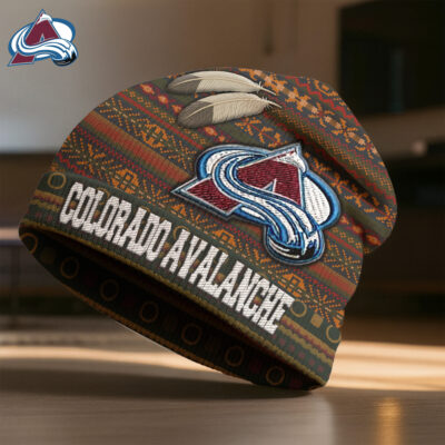 Colorado Avalanche | Premium NHL Feathered Beanie Hat