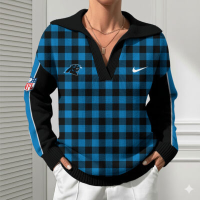 Alternative view of Carolina Panthers | Premium NFL Heritage And Tradition Classic Knit Pullover