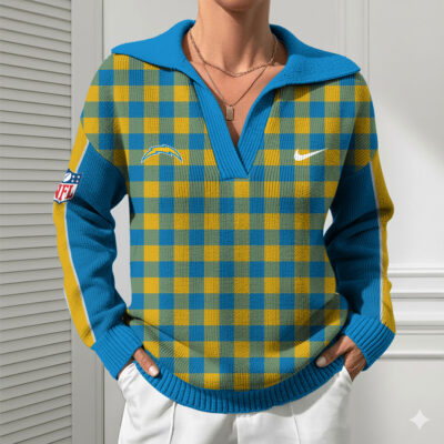 Alternative view of Los Angeles Chargers | Premium NFL Heritage And Tradition Classic Knit Pullover