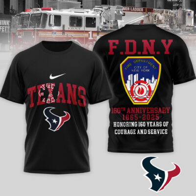 Alternative view of Houston Texans | Premium NFL F.N.D.Y 160th Anniversary 3D Shirt TD