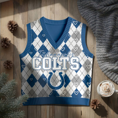 Alternative view of Indianapolis Colts | Premium NFL Argyle Knit Sweater Vest
