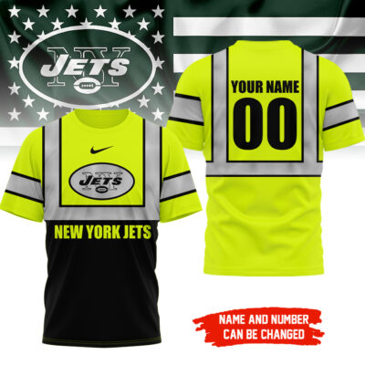 New York Jets | Premium NFL Safety Short Sleeve Workwear 3D Shirt HI