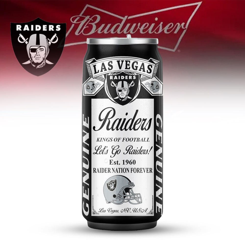 Las Vegas Raiders | Premium NFL Budweiser Can Tumbler