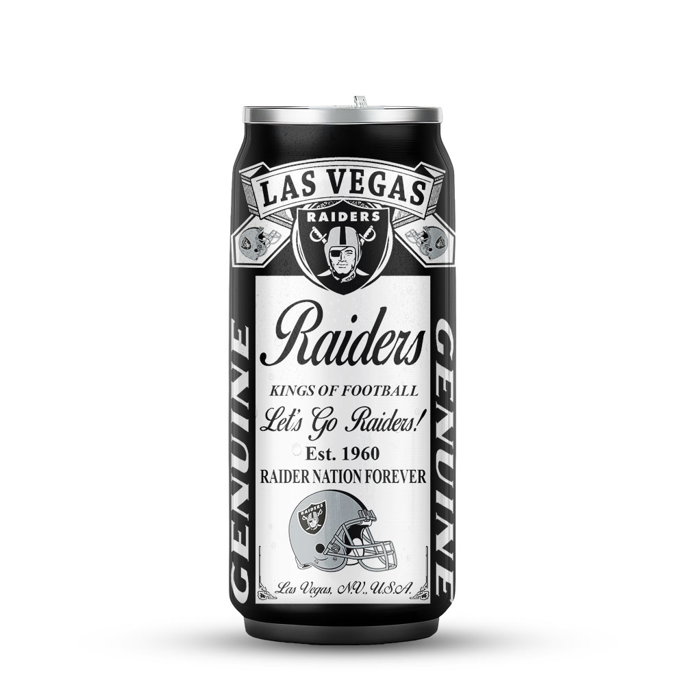 Las Vegas Raiders | Premium NFL Budweiser Can Tumbler - Image 2