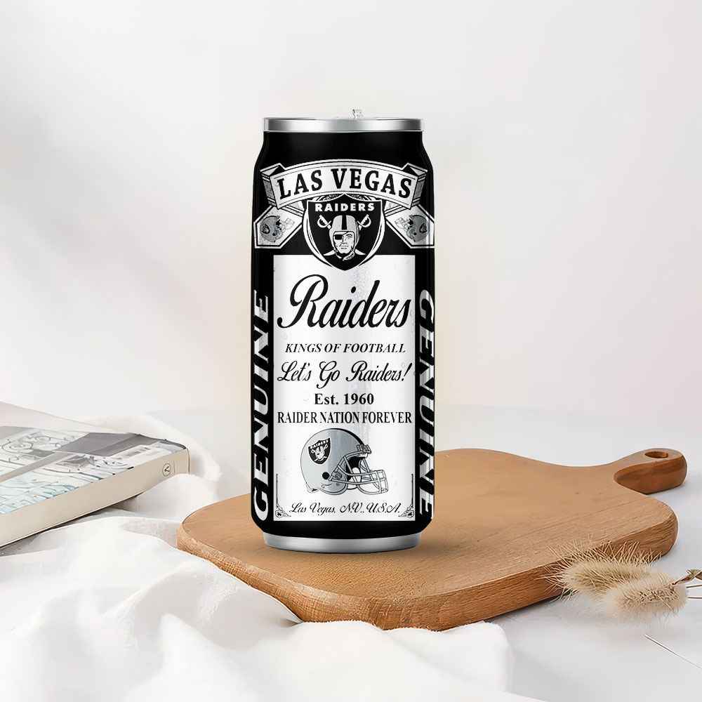 Las Vegas Raiders | Premium NFL Budweiser Can Tumbler - Image 3