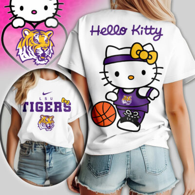 LSU Tigers | Premium NCAA Hello Kitty Basketball Women Shirt
